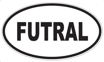 FUTRAL - Oval Sticker