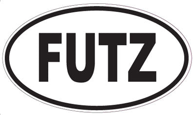 FUTZ - Oval Sticker