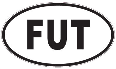 FUT - 3 Letter Initials Oval Magnet