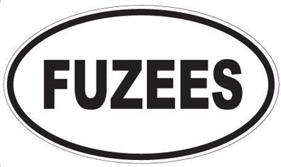 FUZEES - Oval Sticker