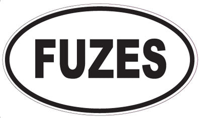 FUZES - Oval Sticker