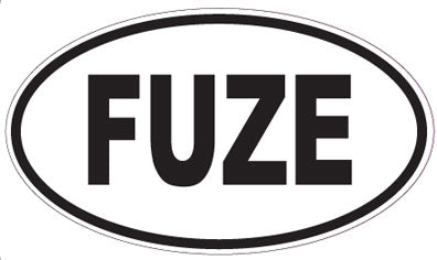 FUZE - Oval Sticker