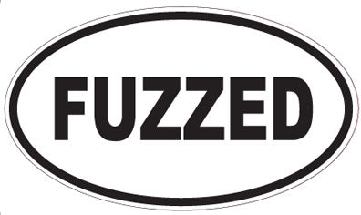 FUZZED - Oval Sticker