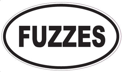 FUZZES - Oval Sticker