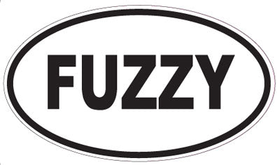FUZZY - Oval Sticker
