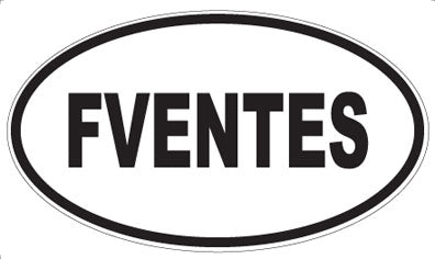 FVENTES - Oval Magnet