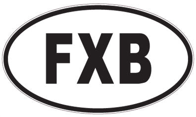FXB - 3 Letter Initials Oval Magnet