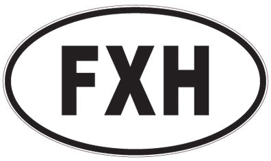 FXH - 3 Letter Initials Oval Magnet