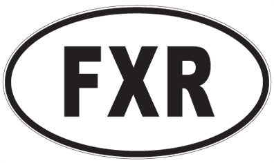 FXR - 3 Letter Initials Oval Magnet