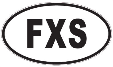 FXS - 3 Letter Initials Oval Magnet