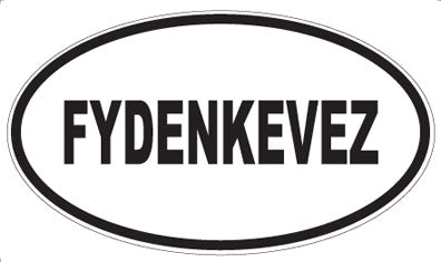FYDENKEVEZ - Oval Sticker