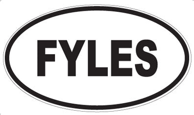 FYLES - Oval Sticker
