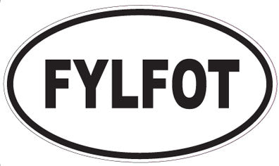 FYLFOT - Oval Sticker