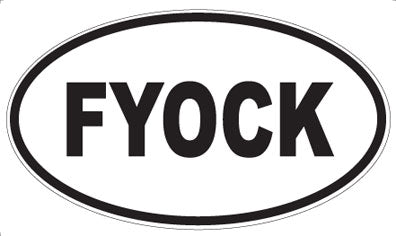 FYOCK - Oval Magnet