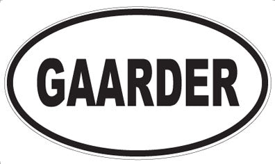 GAARDER - Oval Magnet