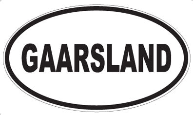 GAARSLAND - Oval Magnet