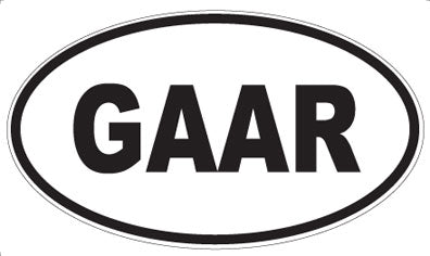 GAAR - Oval Magnet