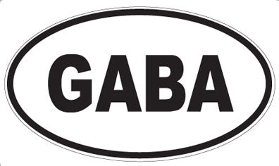 GABA - Oval Sticker
