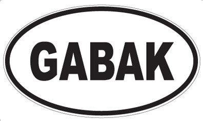 GABAK - Oval Magnet