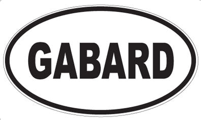 GABARD - Oval Sticker