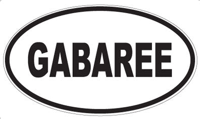 GABAREE - Oval Sticker