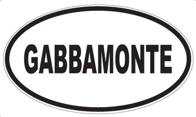 GABBAMONTE - Oval Sticker