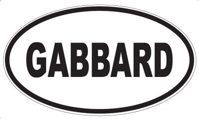 GABBARD - Oval Magnet