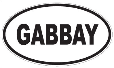 GABBAY - Oval Sticker
