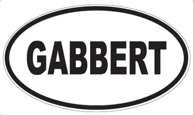 GABBERT - Oval Sticker
