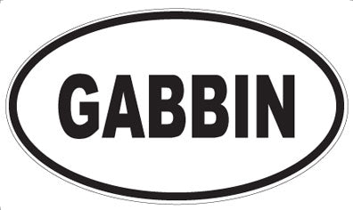 GABBIN - Oval Sticker