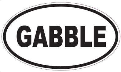 GABBLE - Oval Sticker