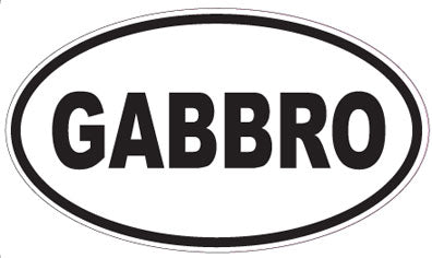 GABBRO - Oval Sticker