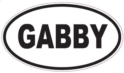 GABBY - Oval Magnet