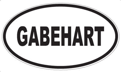GABEHART - Oval Magnet