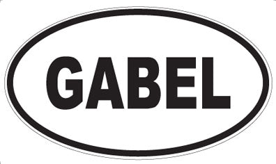 GABEL - Oval Sticker