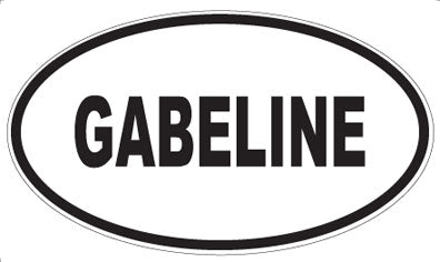 GABELINE - Oval Sticker