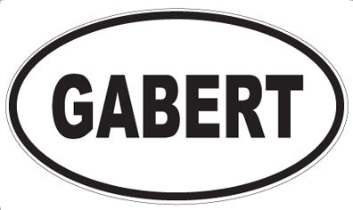 GABERT - Oval Sticker