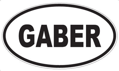 GABER - Oval Magnet