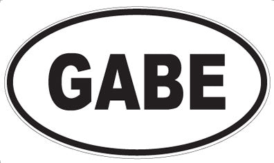 GABE - Oval Magnet