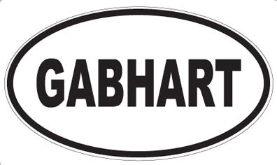 GABHART - Oval Magnet