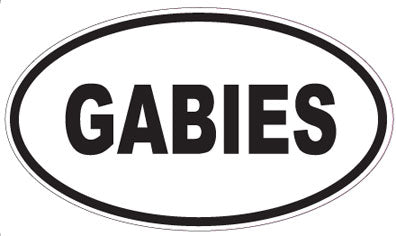 GABIES - Oval Sticker
