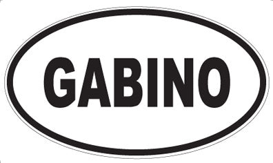 GABINO - Oval Sticker