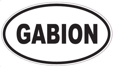 GABION - Oval Sticker