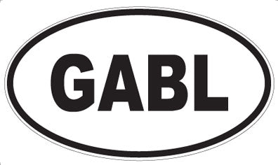GABL - Oval Sticker