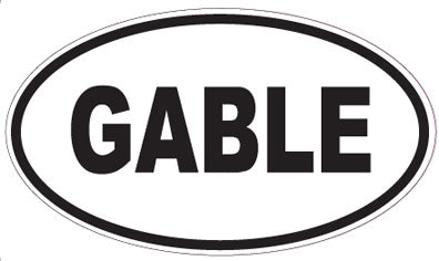 GABLE - Oval Magnet