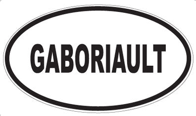 GABORIAULT - Oval Sticker