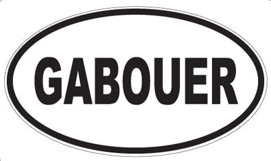 GABOUER - Oval Magnet