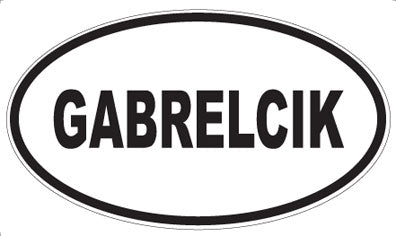 GABRELCIK - Oval Magnet