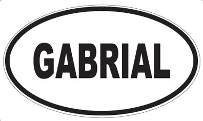 GABRIAL - Oval Sticker