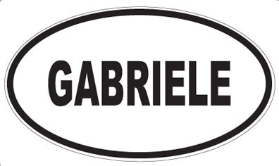 GABRIELE - Oval Sticker